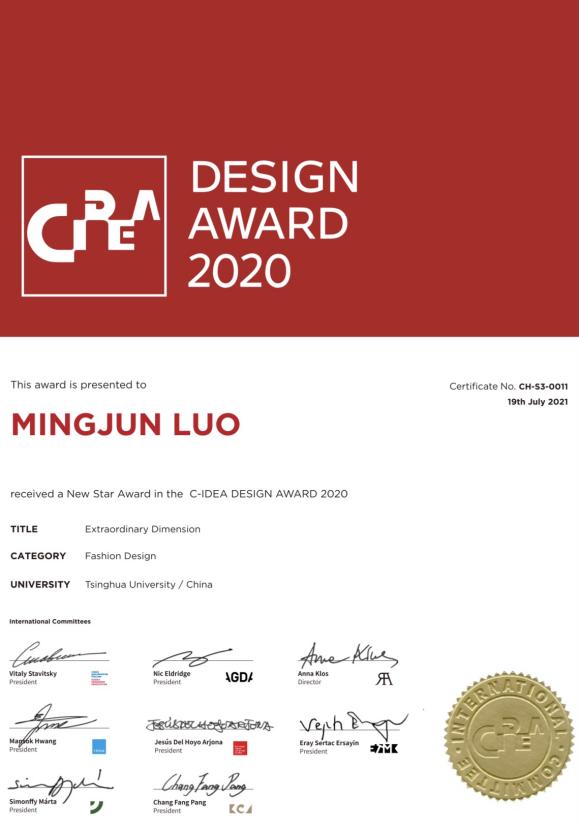 美术学院学生荣获2020C-IDEA全球创意设计新星
